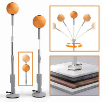 Домашня боксерська груша на стійці з регульованою висотою, пружинним відскоком та вакуумною фіксацією, 1,5 кг